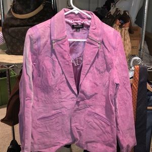 Bradley by Bradley bayou suede pink jacket small